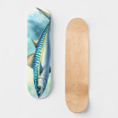Watercolor Series: Mackerel Skateboard (Vorderseite)