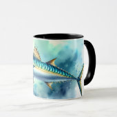 Watercolor Series: Mackerel Tasse (VorderseiteRechts)