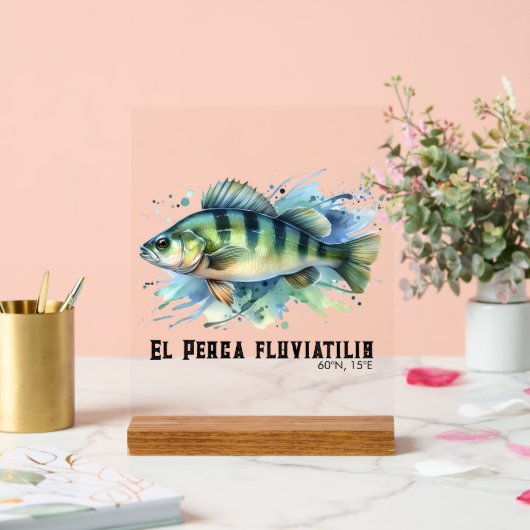 Watercolor Series: Perch Acrylschild (Hochzeit)