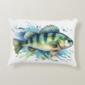 Watercolor Series: Perch Dekokissen (Rückseite)