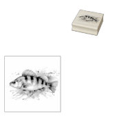 Watercolor Series: Perch Gummistempel (Stempel)