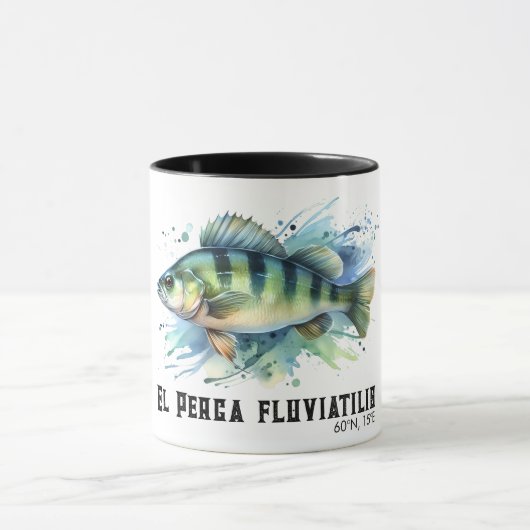 Watercolor Series: Perch Tasse (Zentrum)