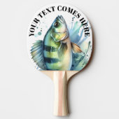 Watercolor Series: Perch Tischtennis Schläger (Rückseite)