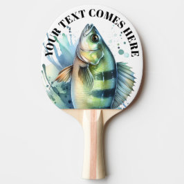 Watercolor Series: Perch Tischtennis Schläger