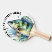 Watercolor Series: Perch Tischtennis Schläger (Seitenansicht)