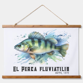 Watercolor Series: Perch Wandteppich Mit Holzrahmen