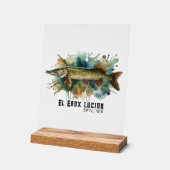 Watercolor Series: Pike Acrylschild (Winkel)