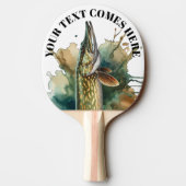 Watercolor Series: Pike Tischtennis Schläger (Rückseite)