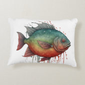 Watercolor Series: Piranha Dekokissen (Rückseite)