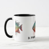 Watercolor Series: Piranha Tasse (Links)