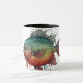 Watercolor Series: Piranha Tasse (Zentrum)
