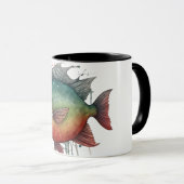 Watercolor Series: Piranha Tasse (VorderseiteRechts)