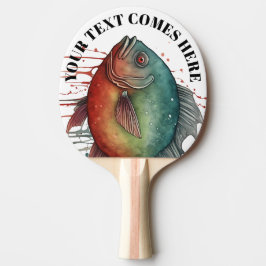 Watercolor Series: Piranha Tischtennis Schläger