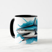 Watercolor Series: Shark Tasse (Vorderseite Links)