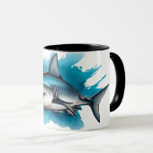 Watercolor Series: Shark Tasse (VorderseiteRechts)
