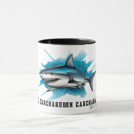 Watercolor Series: Shark Tasse