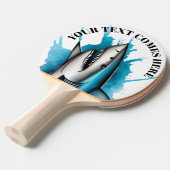 Watercolor Series: Shark Tischtennis Schläger (Vorderseite)