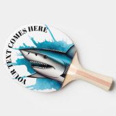 Watercolor Series: Shark Tischtennis Schläger (Seitenansicht)