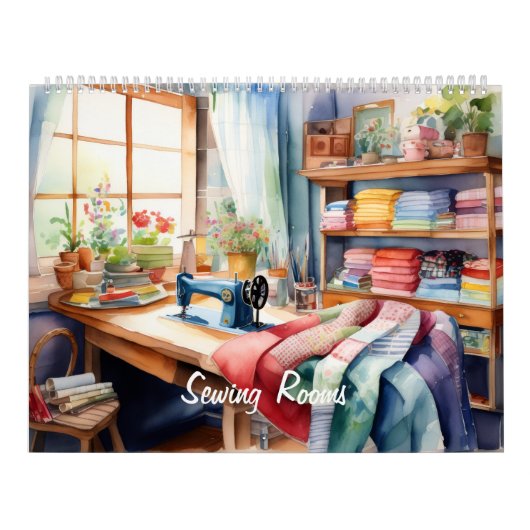 Watercolor Sewing Room Kalender (Titelbild)