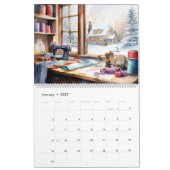 Watercolor Sewing Room Kalender (Jan 2027)