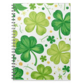 Watercolor Shamrock Pattern Notizblock (Vorderseite)