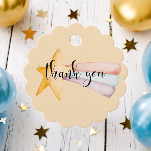 Watercolor Shooting Star & Rainbow Schwanz Vielen Geschenkanhänger