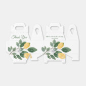 Watercolor Sicilian Lemons Wedding Vielen Dank Geschenkschachtel (Ungefaltet)