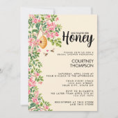 Watercolor Sie fand ihre Honig-Junggesellinnenabsc Einladung (Vorderseite)