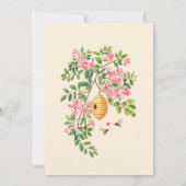 Watercolor Sie fand ihre Honig-Junggesellinnenabsc Einladung (Rückseite)