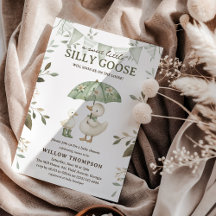 Watercolor Silly Goose Baby Shower