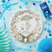 Watercolor Silly Goose Baby Shower Pappteller (Party)