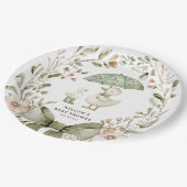 Watercolor Silly Goose Baby Shower Pappteller (Schrägansicht)