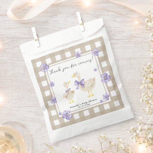 Watercolor Silly Goose Baby Shower Thank You Geschenktütchen (Ausgeschnitten)