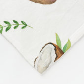 Watercolor Silly Monkeys Fleecedecke (Ecke)