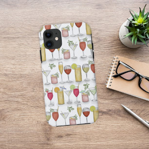 Watercolor Simple Cocktail Drinks Whimsical Cute Case-Mate iPhone Hülle