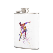 watercolor skater flachmann (Links)