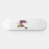 watercolor skater skateboard (Horizontal)