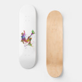 watercolor skater skateboard (Vorderseite)