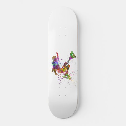 watercolor skater skateboard (Vorderseite)