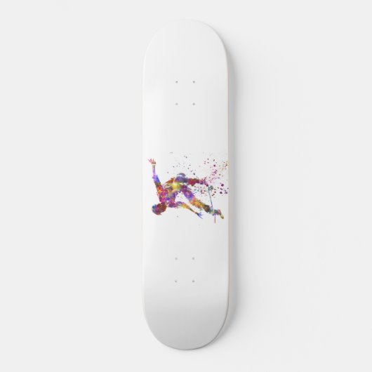 watercolor skater skateboard (Vorderseite)