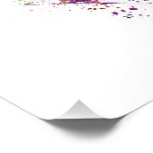 watercolor skier fotodruck (Ecke)