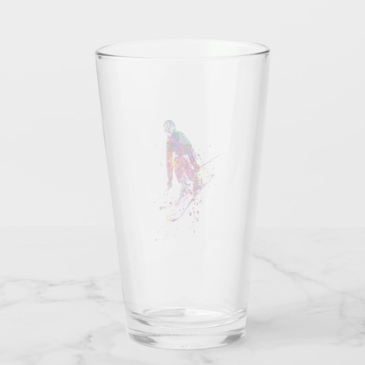 watercolor skier glas (Rückseite)