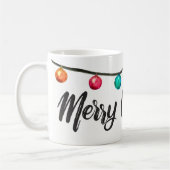 Watercolor Skript der personalisierten, frohen Kaffeetasse (Links)