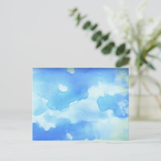 Watercolor Sky Postkarte (Stehend Vorderseite)