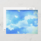 Watercolor Sky Postkarte (Vorne/Hinten)