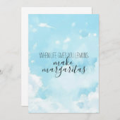 Watercolor Sky Thank You Card Einladung (Vorne/Hinten)