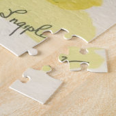 Watercolor Sleeping Dog on Red Doghouse Art Puzzle (Seite)