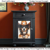 Watercolor Small Cowboy Sheriff Dog DP3 Decoupage Seidenpapier