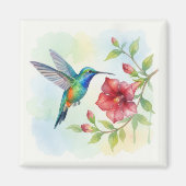 Watercolor Small Hummingbird Magnet (Vorne)