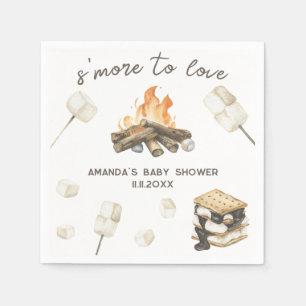 Watercolor S'More-Baby-Party  Serviette